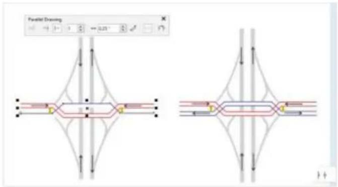 COREL Designer X7 - New! Parallel Drawing mode - 1