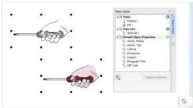 COREL Designer X7 - Enhanced! Symbol styles options - 1