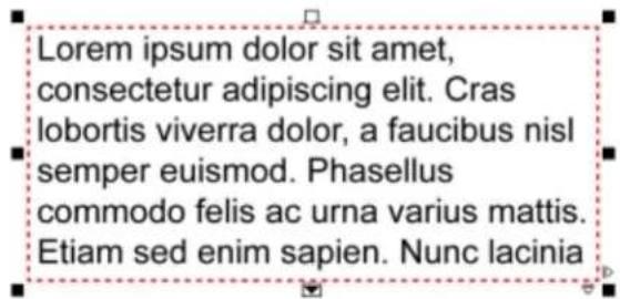 COREL Designer X7 - Adding paragraph text - 1