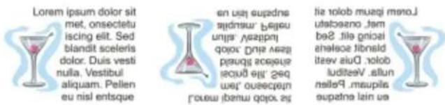 COREL Designer X7 - To mirror text - 2