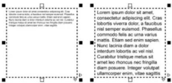 COREL Designer X7 - Adding paragraph text - 2
