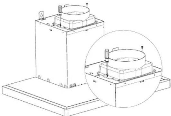 Meireles MEP 291 BL - Installation of the Appliance Installation of the suspension plate to the hood: - 2