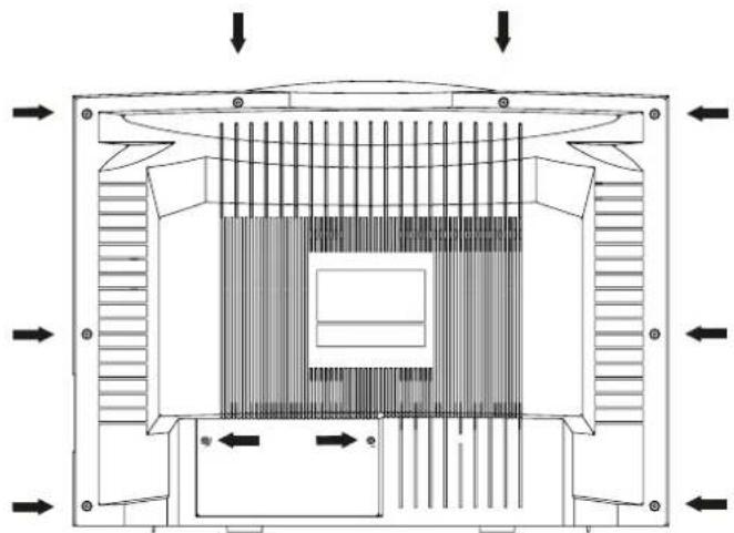 TELEFUNKEN TTV-29TB - CABINET BACK REMOVAL - 1