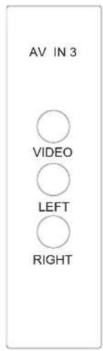 AV IN 3 VIDEO LEFT RIGHT