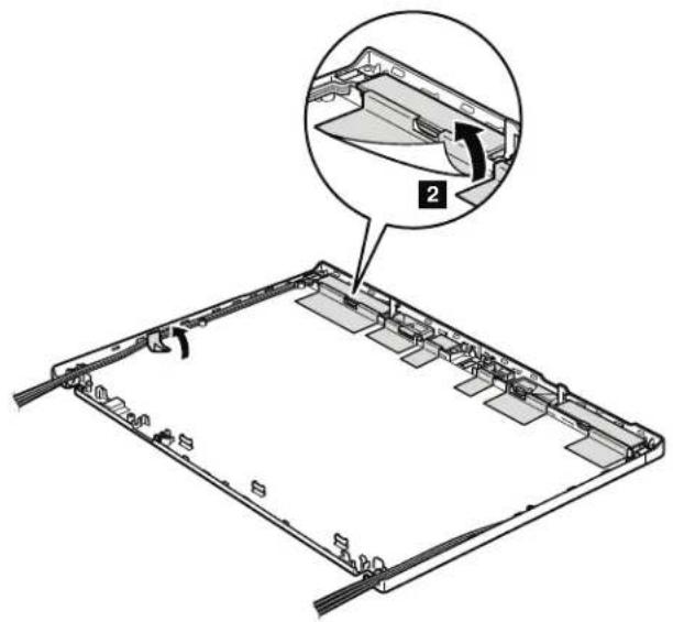 Technical diagram of a device's internal structure with labeled component '2' and magnified detail view