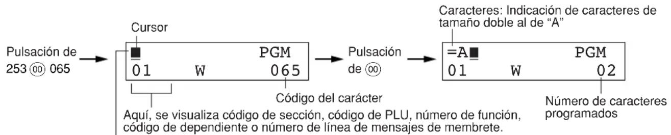 SHARP XE-A40S - Visualizador para el operador (Ejemplo) - 1