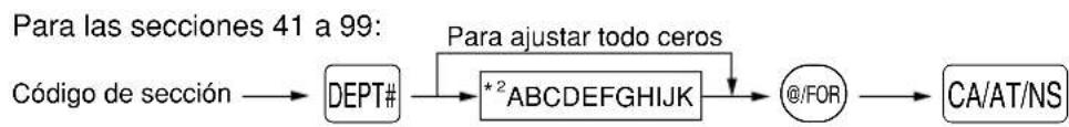 SHARP XE-A40S - ■ Estado de sección - 2