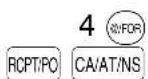 SHARP XE-A40S - ■ Entry digit limit for RA, RCPT/PO and TAX - 3