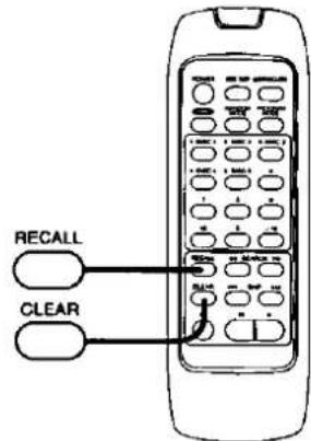 RECALL CLEAR