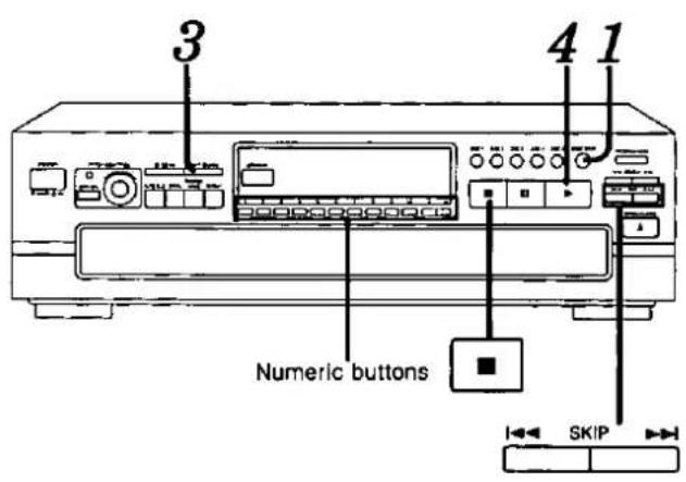 3 4 1 Numeric buttons SKIP