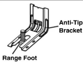 Anti-Tip Bracket Range Foot
