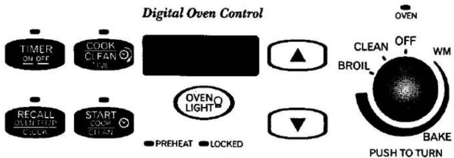 AMANA DCF4205 - Using the Oven Control - 1