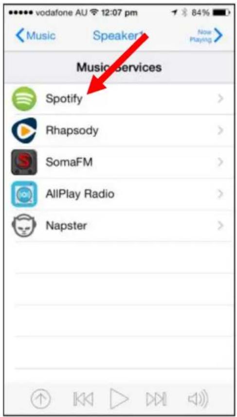 Laser SPK-WFQ10 - Spotify (Premium accounts only) - 2