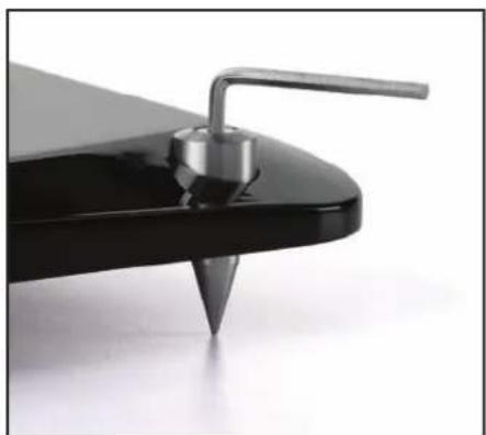 POLK LSiM 704c - To Adjust The Floor Spikes - 2