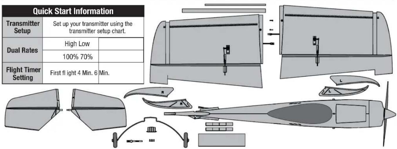 E-flite EFL7150 - Box Contents - 1