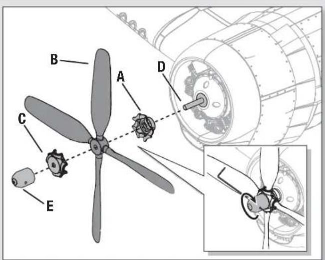 E-flite EFL8550 - Propeller Installation - 1