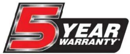 5 YEAR WARRANTY®