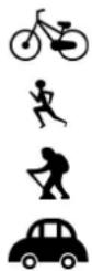 SNOOPER Bike 250 Memory-Map - Sport mode icons: - 1