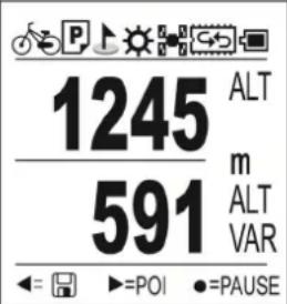 SNOOPER Bike 250 Memory-Map - On screen display. - 4