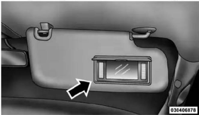 RAM 5500 Chassis Cab (2015) - UNDERSTANDING THE FEATURES OF YOUR VEHICLE Illuminated Vanity Mirror — If Equipped - 1