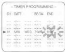 -TIMER PROGRAMMING - CH DATE BEGIN END ▶ 5/08 WED 7:30AM 6:30 AM