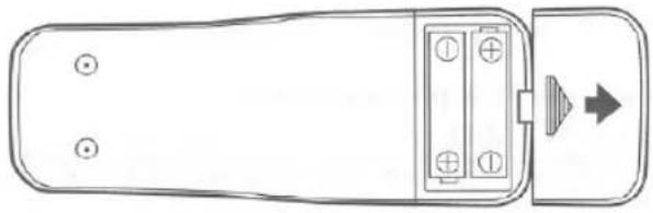 FUNAI F3813C - INSTALLING THE BATTERIES - 1