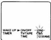 FUNAI F313CA - Select "WAKE UP TIMER" - 1
