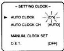 FUNAI F313CA - Set "AUTO CLOCK" to [ON] - 1