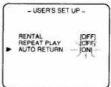 FUNAI F313CA - Set "AUTO RETURN" to [ON] - 1