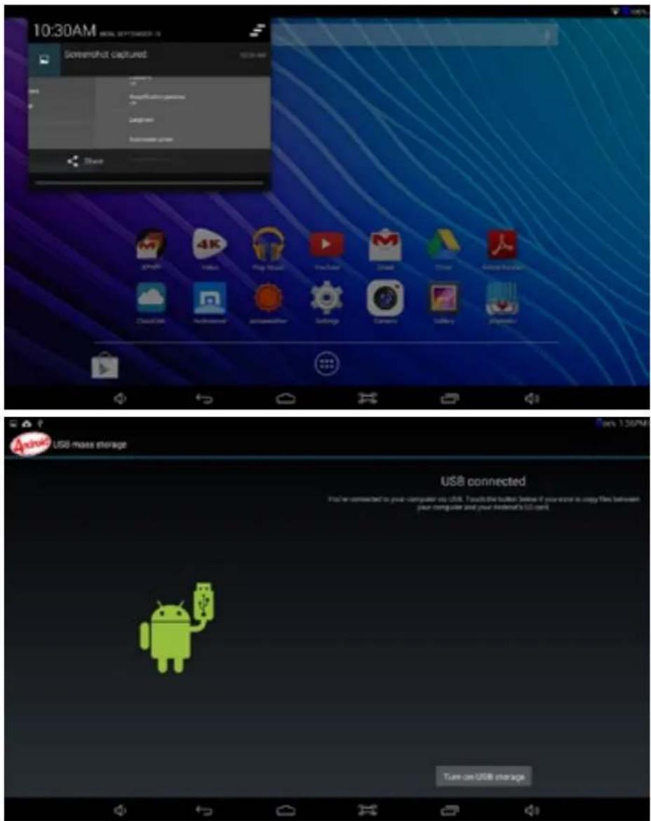 10:30AM iOS SEPTOMBER IS Senshot captured Google Macintosh Logwin Business stores Share Android USB mass storage USB connected You can be connected to your computer via USB. You will this button below if you want to copy files between your computer and your Android's USB card. Turn on USB storage