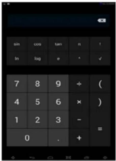 sin cos tan n ! ln log e * ✓ 7 8 9 ÷ ( 4 5 6 × ) 1 2 3 - = 0 . +