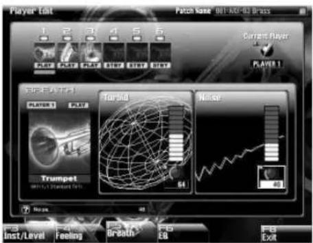 Player Edit Patch Name: 001-AXI-92 Brass Current Player PLAYER 1 GREATS Trumbia Nause Playset Playset Trumpet 44 48 Inst/Level Feeling Braath F5 F6 Ext
