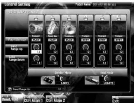 Control Setting Patch Zone: 801-AM2-93 Brass 控制: 定位/控制面板 Play Startbox Load Range Up Load Range Down Transport PLAY Solid Box PLAY Transitions PLAY Transport STEW Transport STEW Transport STEW Send Home Send Mode Send Range Up 32 LGCH1 LEGATO Bend/Rail Ctrl Asgn 1 Ctrl Asgn 2 F6 Ext
