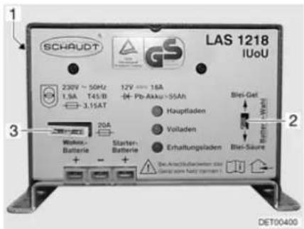Dethleffs Motorhome Premium Class (2010) - Auxiliary charging unit - 2
