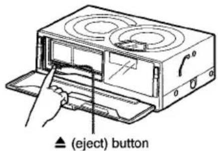 ▲ (eject) button