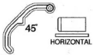 45° HORIZONTAL