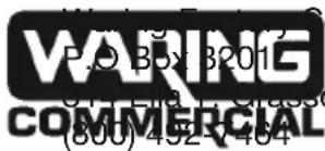VARING P.O. BOX 3201G (800) 492-494 COMMERCIAL