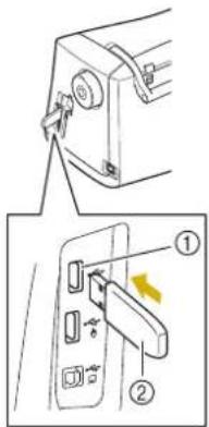 Technical diagram showing a door lock mechanism with labeled parts and a highlighted section view