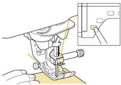 BABY LOCK Ellisimo Gold 2 BLSOG2 - Press the "Start/Stop" button to start sewing. - 1