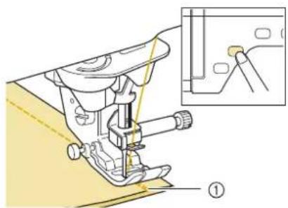 BABY LOCK Ellisimo Gold 2 BLSOG2 - Press the "Reverse/Reinforcement Stitch" button. - 1