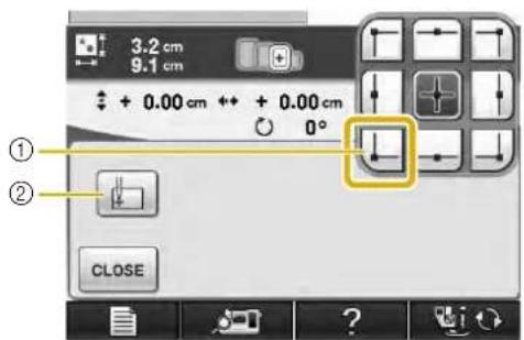 3.2 cm 9.1 cm + 0.00 cm + + 0.00 cm 0° ① ② CLOSE