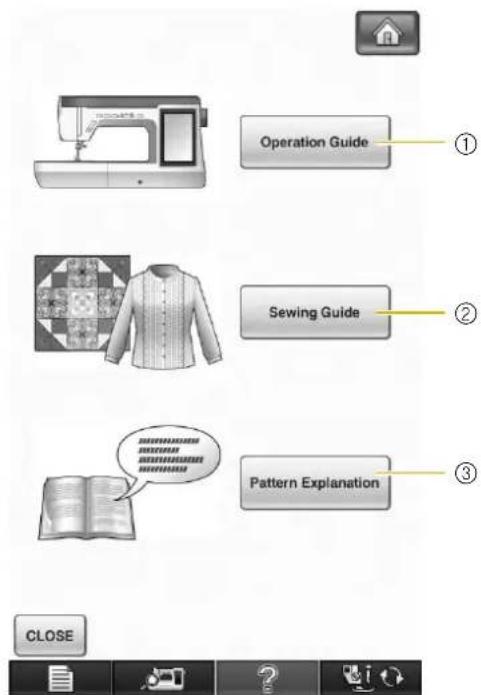 Operation Guide Sewing Guide Pattern Explanation CLOSE