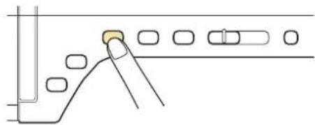 BABY LOCK Ellisimo Gold 2 BLSOG2 - Press the "Needle Position" button to raise the needle. - 1
