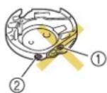 BABY LOCK Ellisimo Gold 2 BLSOG2 - ■Adjusting the tension of the bobbin thread - 1