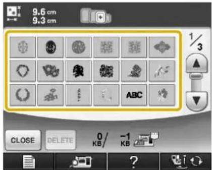 9.6 cm 9.3 cm 1/3 CLOSE DELETE 0/ KB/ -1 KB