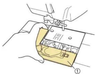 BABY LOCK Ellisimo Gold 2 BLSOG2 - Grasp both sides of the needle plate cover, and then slide it toward you to remove it. - 1