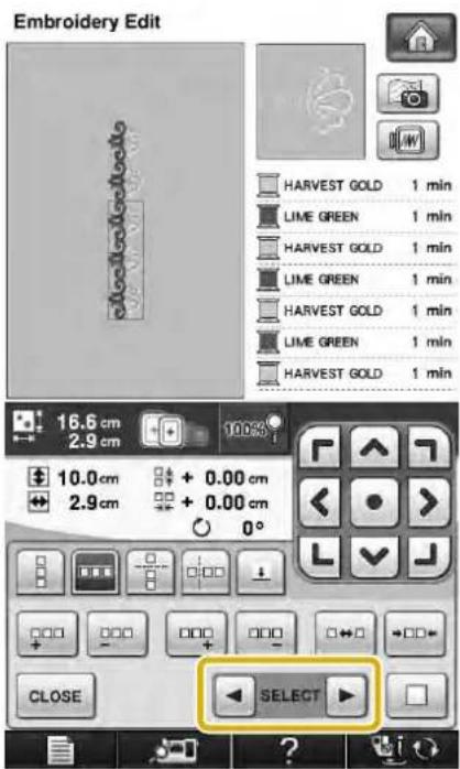 Embroidery Edit HARVEST GOLD 1 min LIME GREEN 1 min HARVEST GOLD 1 min LIME GREEN 1 min HARVEST GOLD 1 min LIME GREEN 1 min HARVEST GOLD 1 min 16.6 cm 2.9 cm 100% 10.0 cm + 0.00 cm 2.9 cm + 0.00 cm CLOSE SELECT