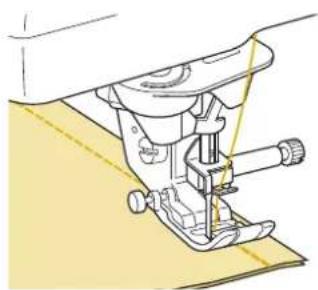 BABY LOCK Ellisimo Gold 2 BLSOG2 - When sewing is completed, hold the "Reverse/Reinforcement Stitch" button to sew 3-4 reverse stitches (or reinforcement stitches) at the end of the seam. - 1