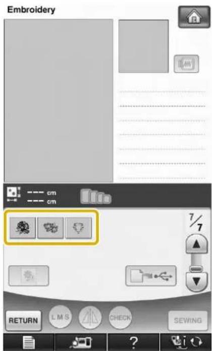 Embroidery cm cm RETURN L.M.S CHECK SEWING