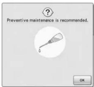 Preventive maintenance is recommended. OK
